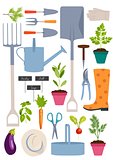 Set of gardening tools