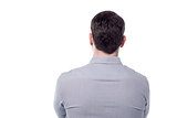 Back view of middle aged man