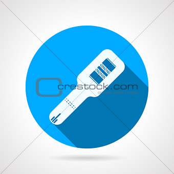 Round vector icon for positive pregnancy test