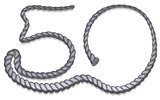 Number 50 uploaded gray rope
