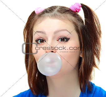 Girl with bubble