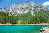 GrÃ¼ner see with crystal clear water in Austria