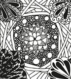 Abstract background with doodling hand drawn patterns