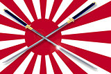 Japanese Flag and Swords