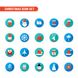 Christmas and New Year icons set