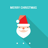 Merry Christmas and Happy New Year greeting card 