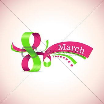 Vector Happy Womens Day. 8 March.