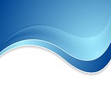 Abstract blue shiny waves background