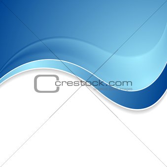 Abstract blue shiny waves background