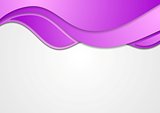 Abstract purple waves corporate background
