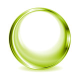 Green blurred circle shape design