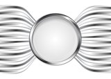 Abstract silver metal vector background