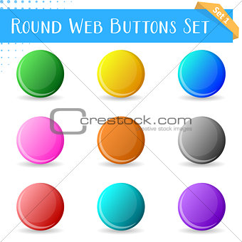 Round web buttons 