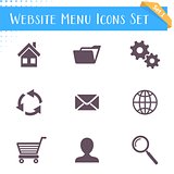Website menu icons