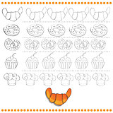 Connect the dots number of images - exercise for kids