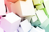 Cubes Square Background