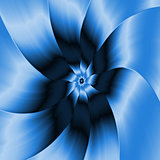 Flower in Monochrome Blue