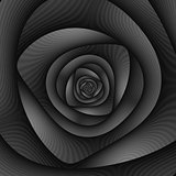 Spiral Labyrinth in Monochrome