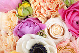 Amazing flower bouquet close up