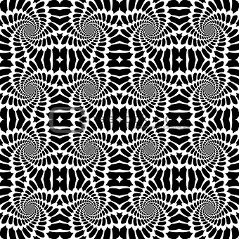 Design seamless monochrome abstract background