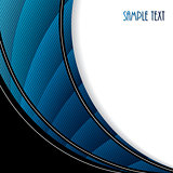 Abstract brochure with blue waves 