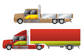 Convetional trucks with double cab