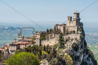 The Guaita fortress is most famous tower in San Marino