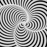 Design monochrome circular illusion background