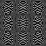 Seamless geometric texture. Op art pattern. 