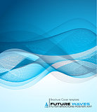 Abtract waves background for brochures and flyers design. 