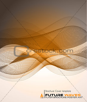 Abtract waves background for brochures and flyers design. 