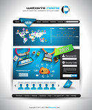 Flat Style Website Template - Elegant Design for Business 