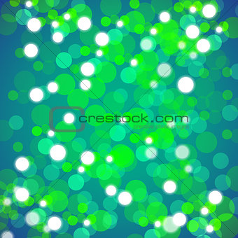 Green Blurred Lights Background