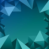 Blue Polygon Border Icon