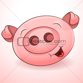 Happy Pig Icon