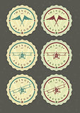 Vector set of aviator icons 