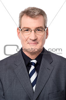 Portrait image of senior businessman