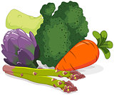 Set of vegetables 