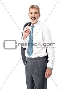 Smart businessman in a relaxed pose