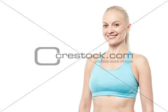 Young woman in fitness wear