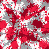 Colorful splattered web design repeat pattern, art ink blob, pai