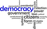 word cloud - democracy