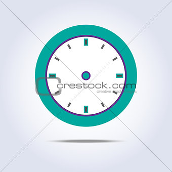 Abstract chronometer icon green color