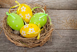 Easter eggs nest