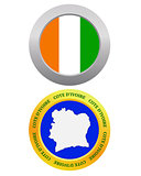 button as a symbol  COTE D'Ivoire