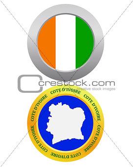 button as a symbol  COTE D'Ivoire