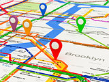 New York navigation subway map