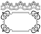 set of frames and borders. Elements for design