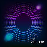Abstract Technology Blue Circles Background