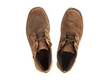 suede shoes on a white background